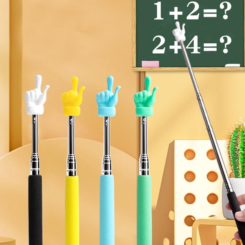 Telescopic Teachers Pointer Stick For Classroom, 2025 Metal Extendable Multipurpose Teacher Pointer Stick for classroom and home, Mini Retractable Classroom Pointer And Finger Pointer Stick (Green) - Image 2
